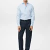 Slim Fit-Hemd aus 100 % Baumwolle mit Streifenmuster