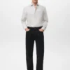Slim Fit-Hemd aus 100 % Baumwolle mit Streifenmuster