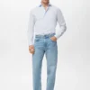 Slim-Fit-Hemd aus 100 % Baumwolle mit Streifenmuster