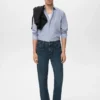 Slim-Fit-Hemd aus 100 % Baumwolle mit Streifenmuster