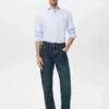 Slim-Fit-Hemd aus 100 % Baumwolle mit Streifenmuster Slim-Fit-Hemd aus 100 % Baumwolle mit Streifenmuster