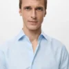 Slim Fit-Hemd aus 100 % Baumwolle mit Streifenmuster