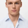 Slim-Fit-Hemd aus 100 % Baumwolle mit Streifenmuster