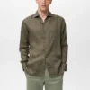 Slim-Fit-Hemd aus 100 % Leinen Slim-Fit-Hemd aus 100 % Leinen
