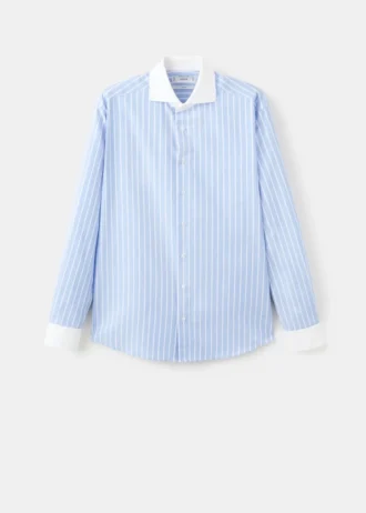 Slim-Fit-Hemd mit Streifenmuster