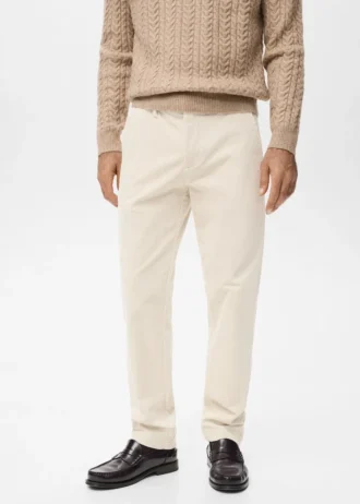 Slim-Fit-Hose aus Cord