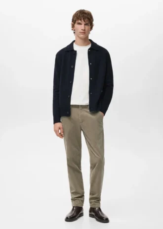 Slim-Fit-Hose aus Cord