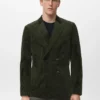 Slim-Fit-Jacke aus Cord mit doppelter Knopfleiste Slim-Fit-Jacke aus Cord mit doppelter Knopfleiste