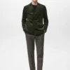 Slim-Fit-Jacke aus Cord mit doppelter Knopfleiste Slim-Fit-Jacke aus Cord mit doppelter Knopfleiste