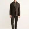 Slim-Fit-Jacke aus Wollmischgewebe mit Mikro-Karomuster Slim-Fit-Jacke aus Wollmischgewebe mit Mikro-Karomuster