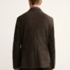Slim-Fit-Jacke aus Wollmischgewebe mit Mikro-Karomuster Slim-Fit-Jacke aus Wollmischgewebe mit Mikro-Karomuster