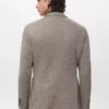Slim-Fit-Jacke mit Mikro-Hahnentrittmuster Slim-Fit-Jacke mit Mikro-Hahnentrittmuster