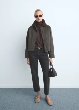 Slim-Fit-Jeans mit hoher Taille