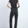 Slim-Fit-Jeans mit hoher Taille