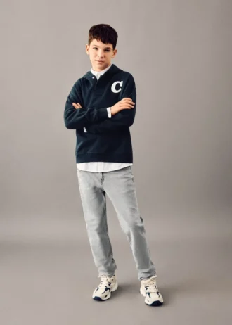 Slim-Fit-Jeans mit mittlerer Leibhöhe
