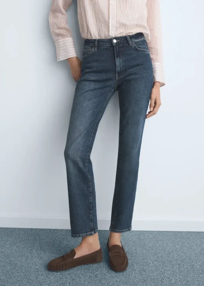 Slim-Fit-Jeans mit mittlerer Leibhöhe