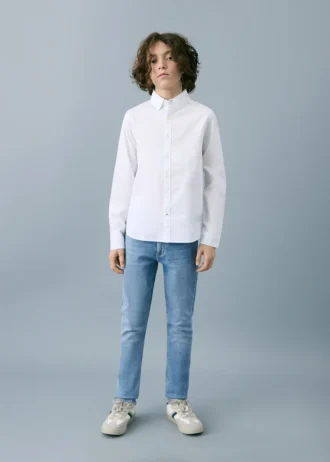 Slim-Fit-Jeans mit mittlerer Leibhöhe