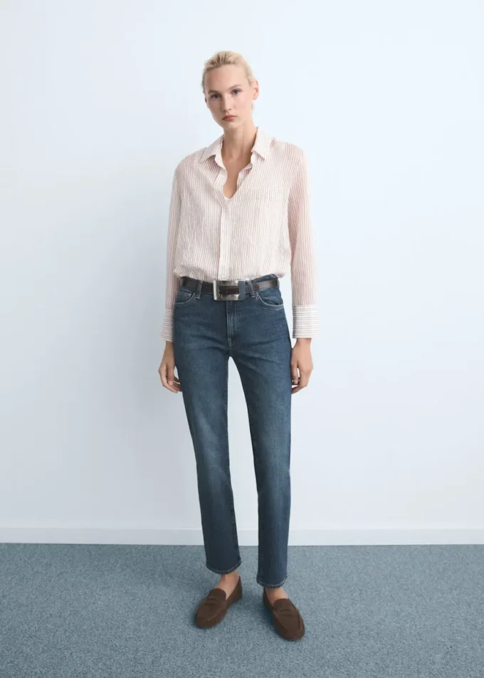 Slim-Fit-Jeans mit mittlerer Leibhöhe