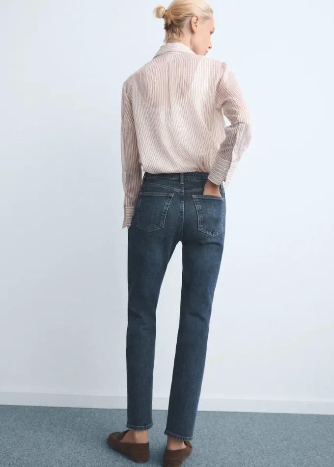 Slim-Fit-Jeans mit mittlerer Leibhöhe
