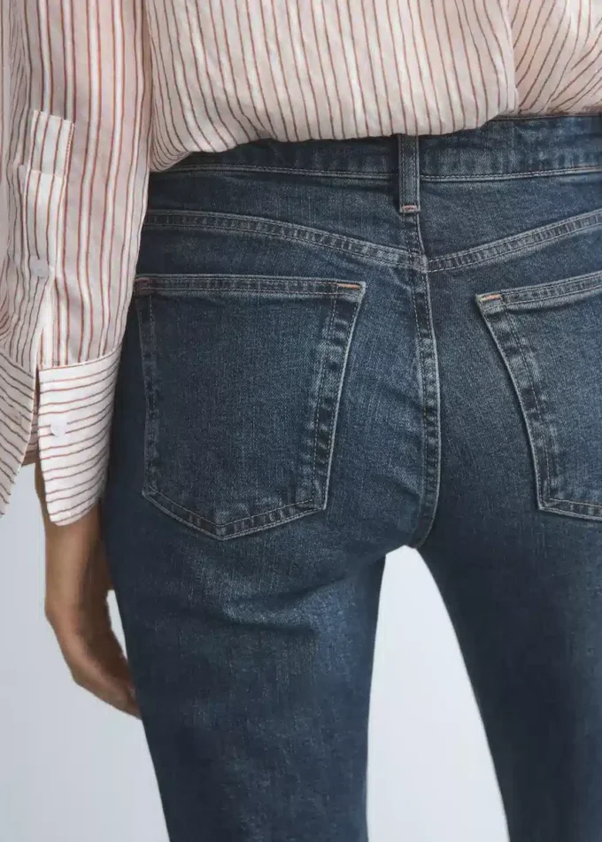 Slim-Fit-Jeans mit mittlerer Leibhöhe