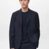 Slim Fit Leinenanzugblazer Slim Fit Leinenanzugblazer