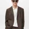Slim Fit Leinenanzugblazer Slim Fit Leinenanzugblazer