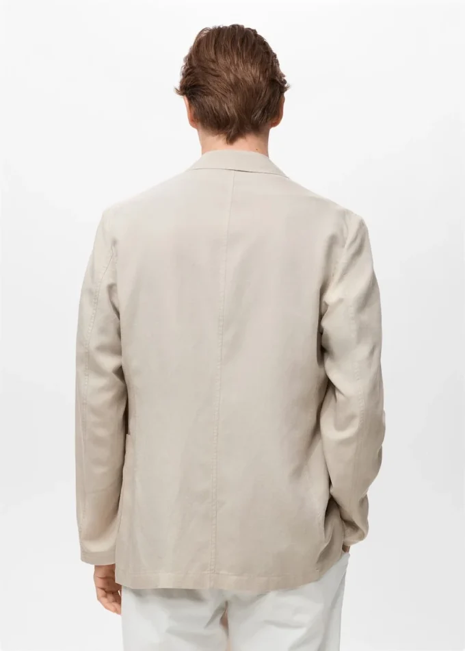 Slim Fit Leinenanzugblazer Slim Fit Leinenanzugblazer