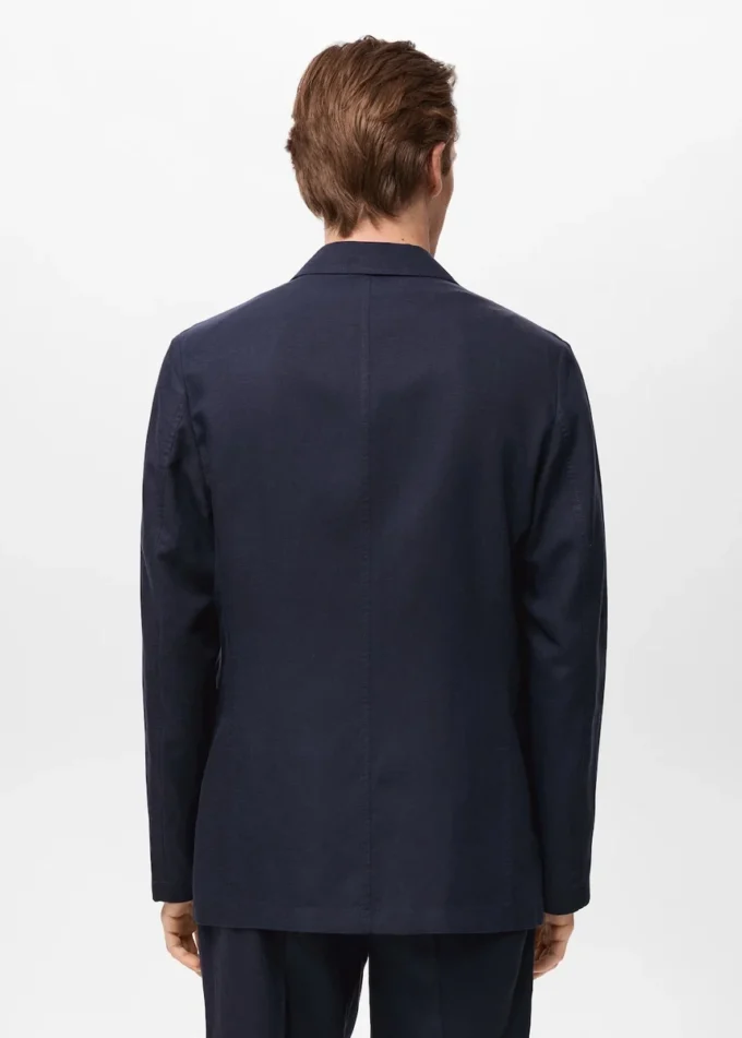 Slim Fit Leinenanzugblazer Slim Fit Leinenanzugblazer