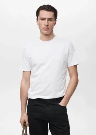 Slim-Fit-T-Shirt aus 100 % Baumwolle