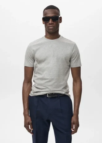 Slim-Fit-T-Shirt aus 100 % Baumwolle