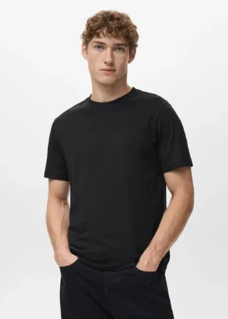 Slim-Fit-T-Shirt aus 100 % Baumwolle