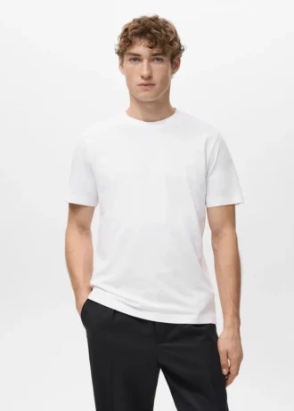 Slim-Fit-T-Shirt aus 100 % Baumwolle