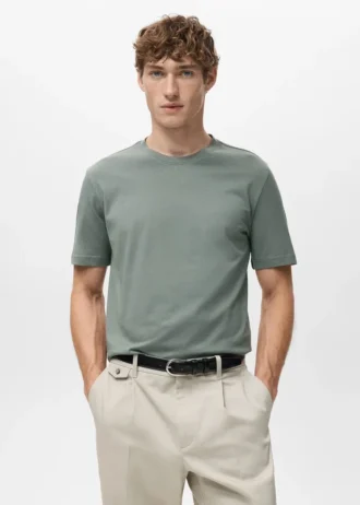 Slim-Fit-T-Shirt aus 100 % Baumwolle