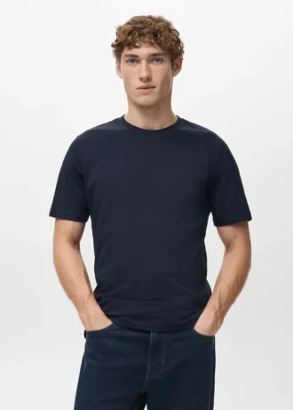 Slim-Fit-T-Shirt aus 100 % Baumwolle