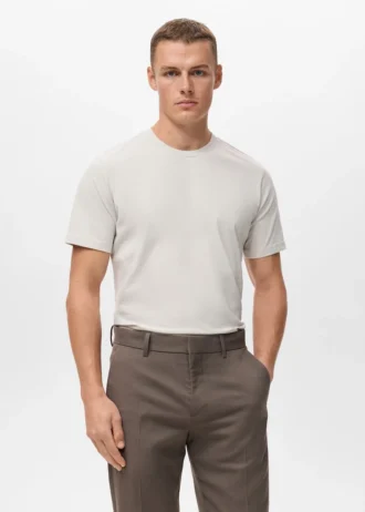Slim-Fit-T-Shirt aus 100 % Baumwolle