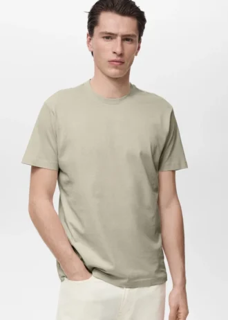 Slim-Fit-T-Shirt aus 100 % Baumwolle