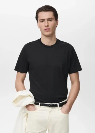 Slim-Fit-T-Shirt aus 100 % Baumwolle