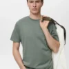 Slim-Fit-T-Shirt aus 100 % Baumwolle Slim-Fit-T-Shirt aus 100 % Baumwolle