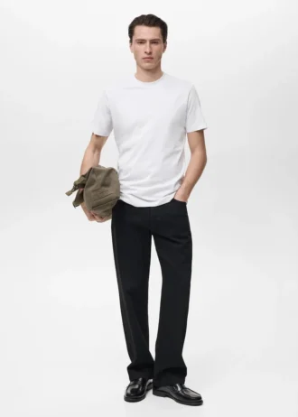 Slim-Fit-T-Shirt aus 100 % Baumwolle