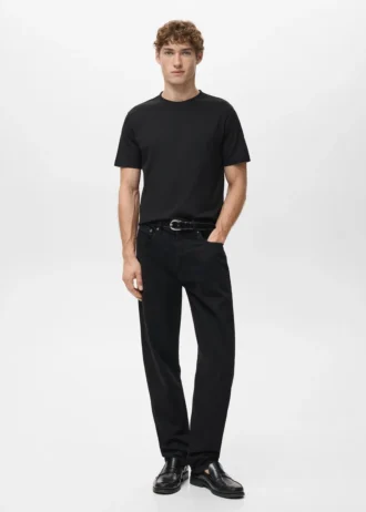 Slim-Fit-T-Shirt aus 100 % Baumwolle