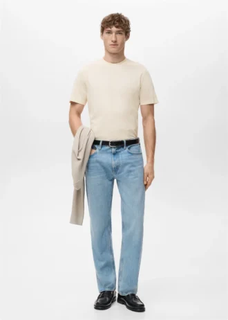 Slim-Fit-T-Shirt aus 100 % Baumwolle