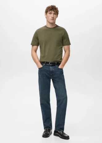 Slim-Fit-T-Shirt aus 100 % Baumwolle
