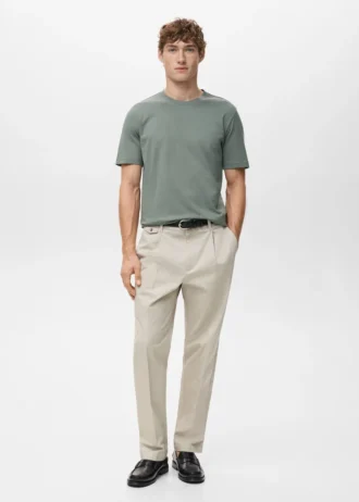 Slim-Fit-T-Shirt aus 100 % Baumwolle