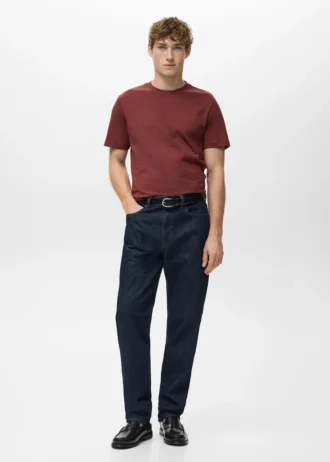 Slim-Fit-T-Shirt aus 100 % Baumwolle