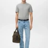 Slim-Fit-T-Shirt aus 100 % Baumwolle Slim-Fit-T-Shirt aus 100 % Baumwolle
