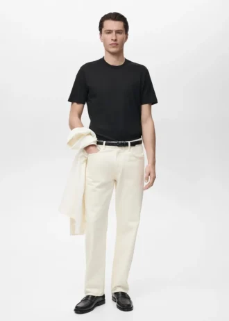 Slim-Fit-T-Shirt aus 100 % Baumwolle