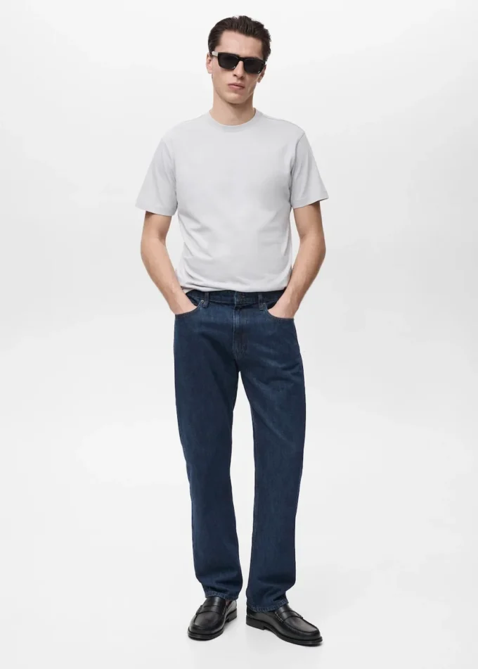 Slim-Fit-T-Shirt aus 100 % Baumwolle Slim-Fit-T-Shirt aus 100 % Baumwolle