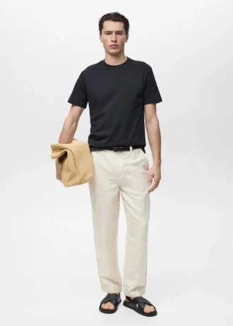 Slim-Fit-T-Shirt aus 100 % Baumwolle