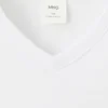 Slim Fit T-Shirt aus 100 % Baumwolle mit V-Ausschnitt Slim Fit T-Shirt aus 100 % Baumwolle mit V-Ausschnitt