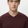 Slim Fit T-Shirt aus 100 % Baumwolle mit V-Ausschnitt Slim Fit T-Shirt aus 100 % Baumwolle mit V-Ausschnitt